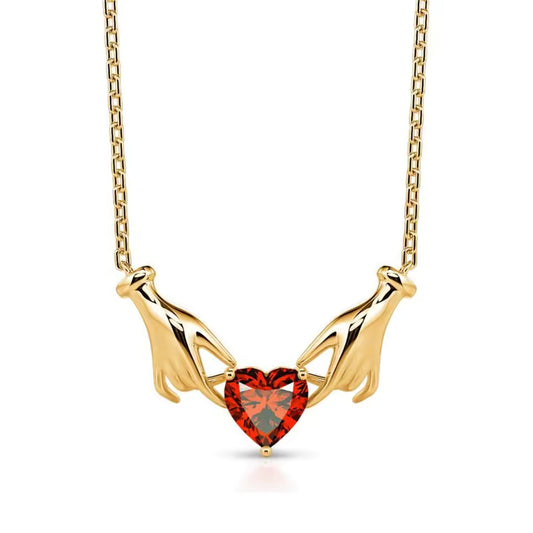 Collier "Cœur rouge"